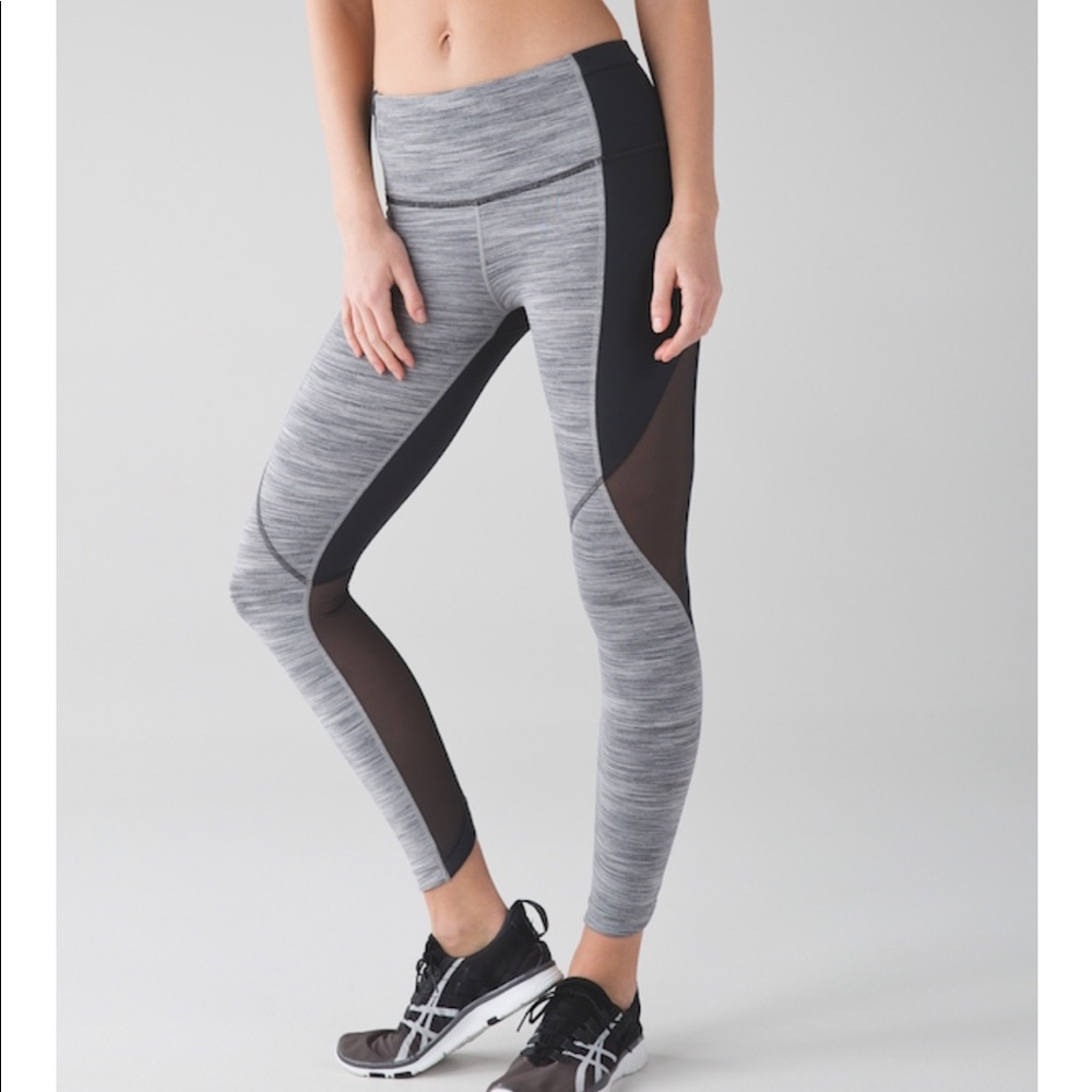 Lululemon Run With The Sun Mesh High Rise leggings